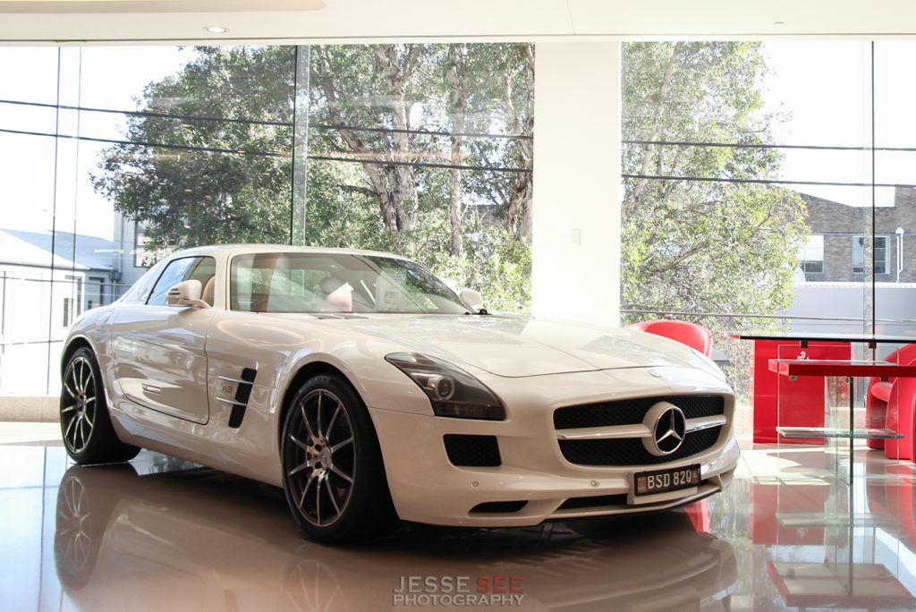 The Mercedes-Benz SLS AMG. The Mercedes-Benz SLS AMG.